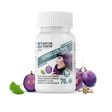Natur Tanya Szerves Szőlőmag és Ginkgo biloba tabletta 70db